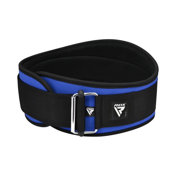 RDX Weight Lifting belt, angled to the buckle