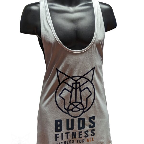 Buds Fitness, Muscle Fit vest - White, Medium