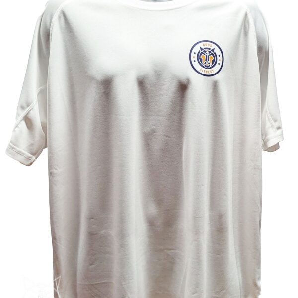 Buds Fitness, Quick drying, comfort fit t shirt - White, Small