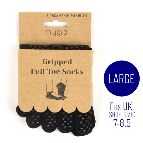 Large Yoga Toe Socks