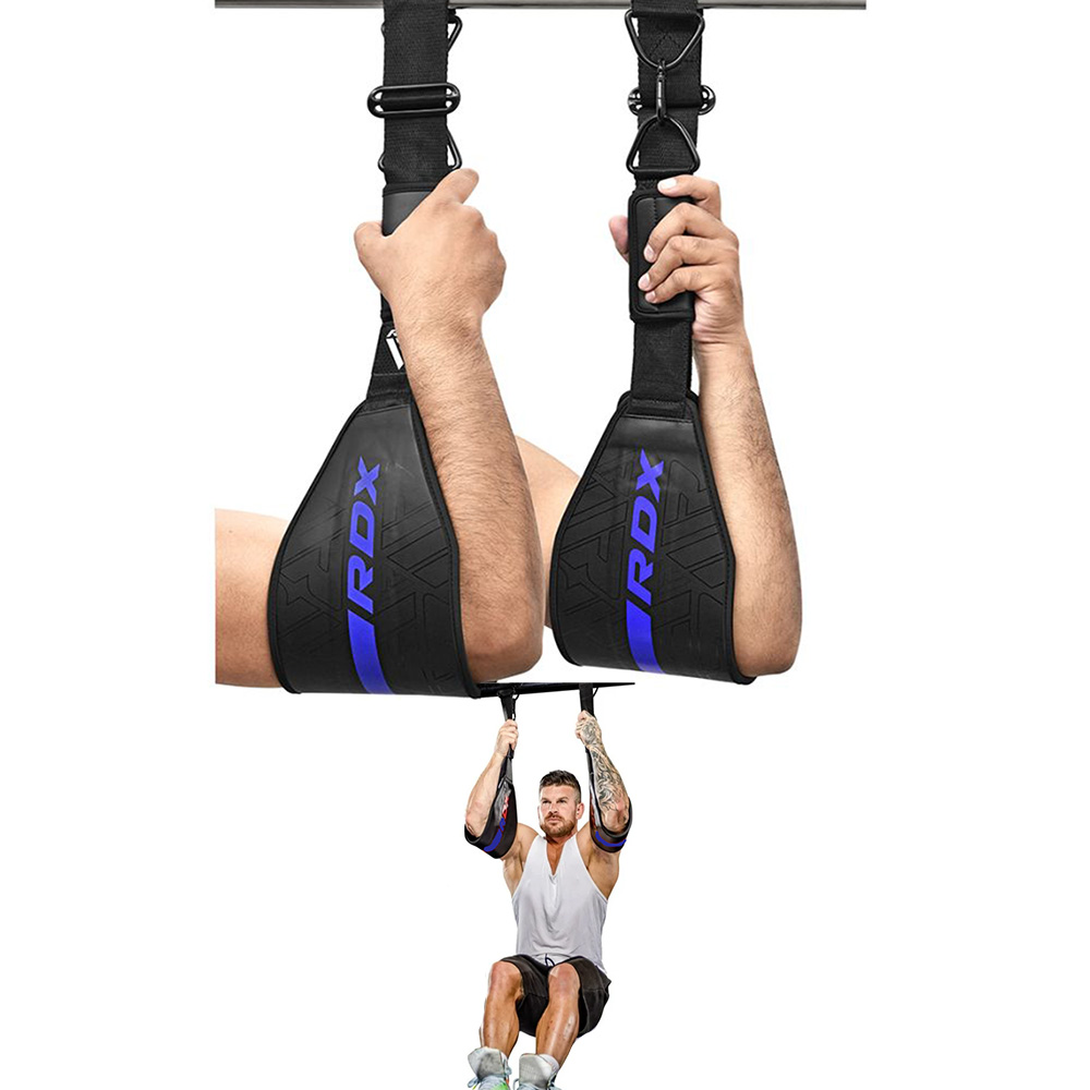 RDX, Gym Ab Straps For Pull Up Bar. Matte Blue - Buds Fitness