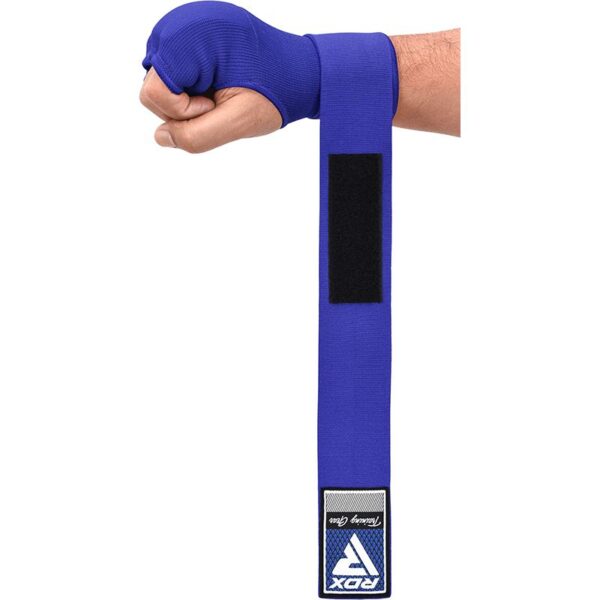 Blue Hand Wraps, and Wrist support. Gel Inner Glove Support with long wrist wraps for additional support