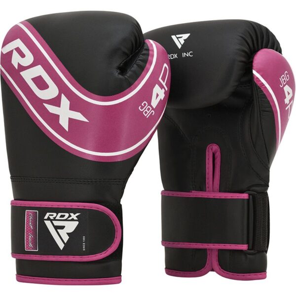 RDX Pink and Black Boxing Gloves. Available in 4oz or 6oz