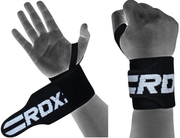 Superior wrist support for all gym goers by RDX. Ideal for Body builders, Strongman / Strongwomen competitors, Powerlifters, Olympic Lifters