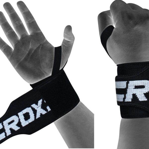 Superior wrist support for all gym goers by RDX. Ideal for Body builders, Strongman / Strongwomen competitors, Powerlifters, Olympic Lifters