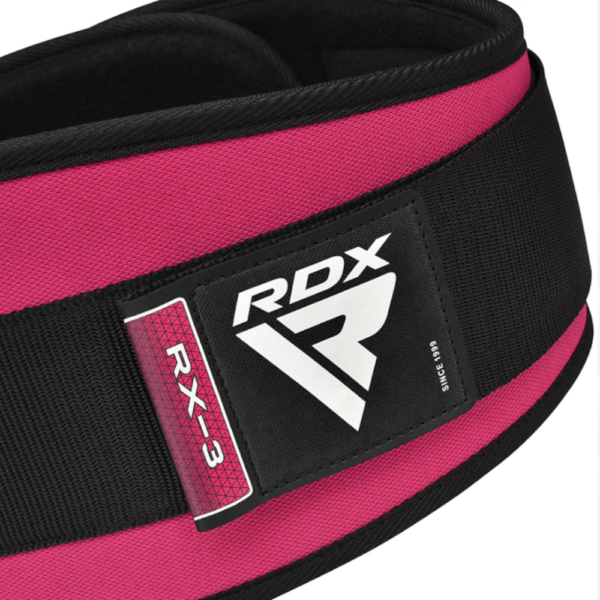 RDX Pink Weight Lifting belt locked in
