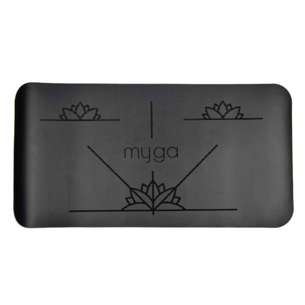 Myga, Alignment Yoga Pad 34 x 66cm - Black