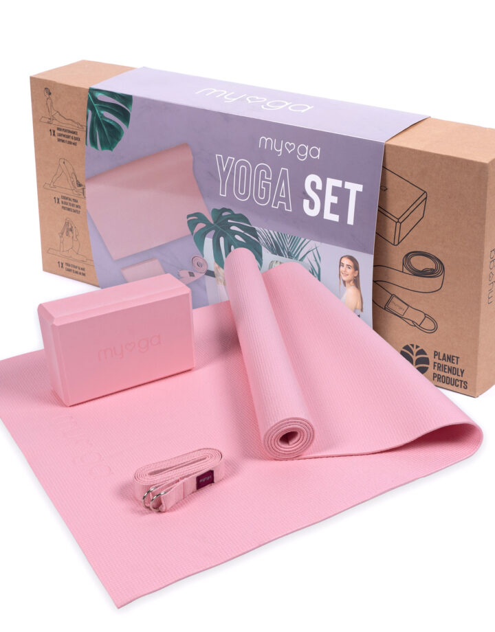 Pink Yoga Starter Kit the set