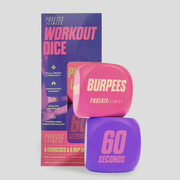 Phoenix Fitness, Exercise Dice. Workout Dice Game! - Pink