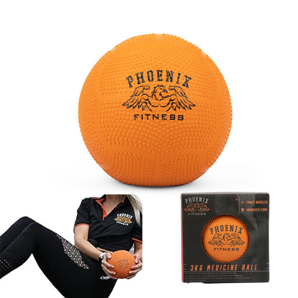 Hybrid medicine and slam ball in bright orange