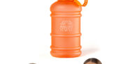 1 litre Orange Bottle shown on three different angles