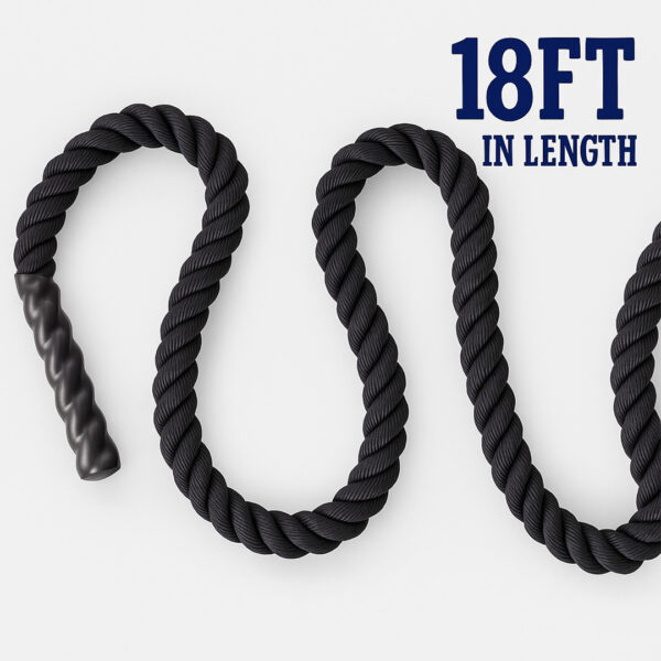 18ft battle rope suitable for most home gyms & fitness studio