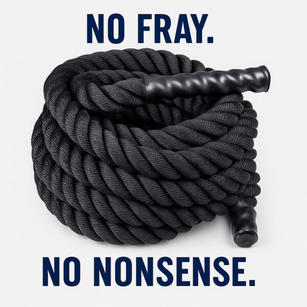 Heavy duty battle rope