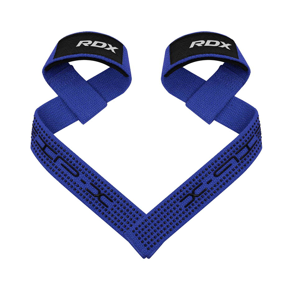 RDX Weight Training 23.6" Wrist wrap lifting straps with rubberise dot