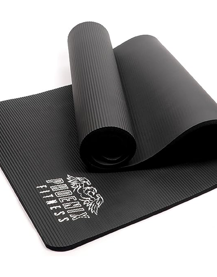 Black foam exercise mat