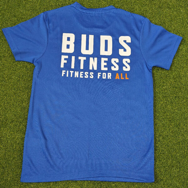 Buds Fitness - Junior Crew neck T shirt - Blue, Age 7-8