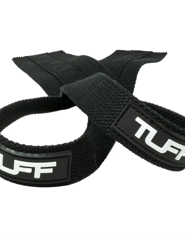TUFF Weight Lifting Straps For Men & Women - Heavy Duty Wrist Straps For Deadlifts, Powerlifting & Gym Training