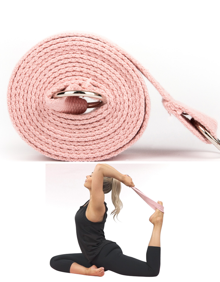 2 in 1 Yoga Strap in Pink, by Myga