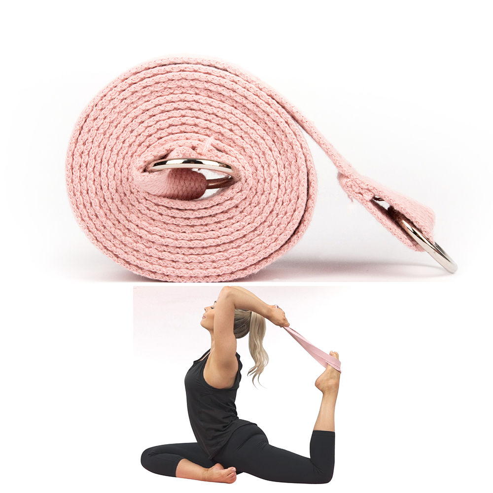 Myga, 2 in 1 Yoga Belt, and Mat Carry Sling - Pink - Buds Fitness