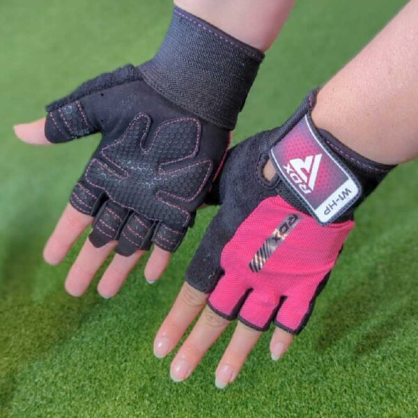 RDX Pink lifting gloves