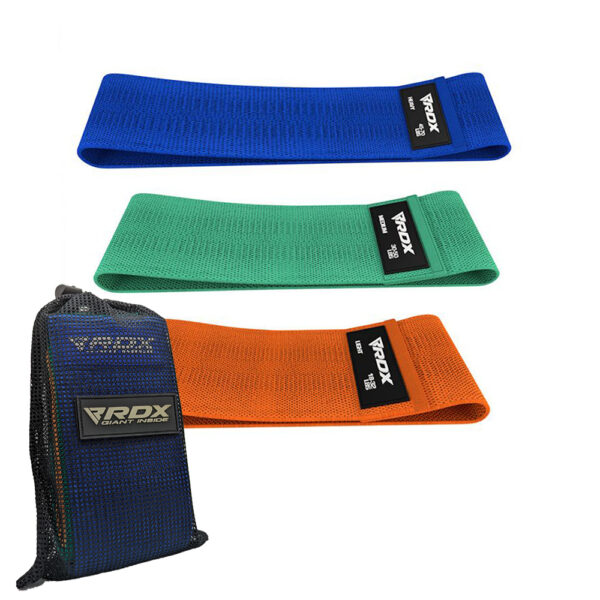 Multi-colour set of of RDX Resistance band and Drawstring bag