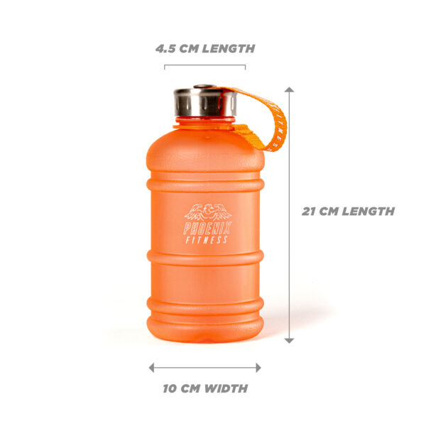 Dimension of the jug 1 litre water bottle in Orange
