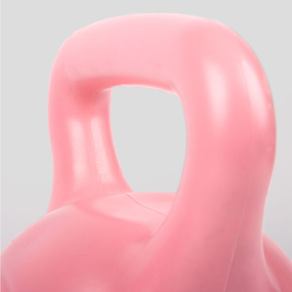 Handle of the pink 10kg kettlebell handle