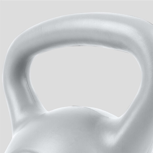 Close up of the 6kg Silver Kettlebell