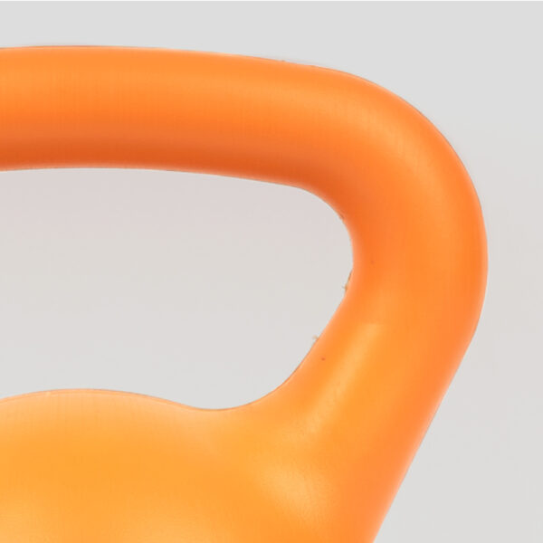 Handle of the orange kettlebell handle
