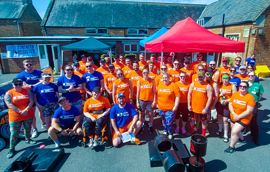 Incredible turnout at Deadlifts Over Depression, Cambridgeshire in June 2023. Strongman/woman community came together to raise almost £3000 for CPSL Mind.