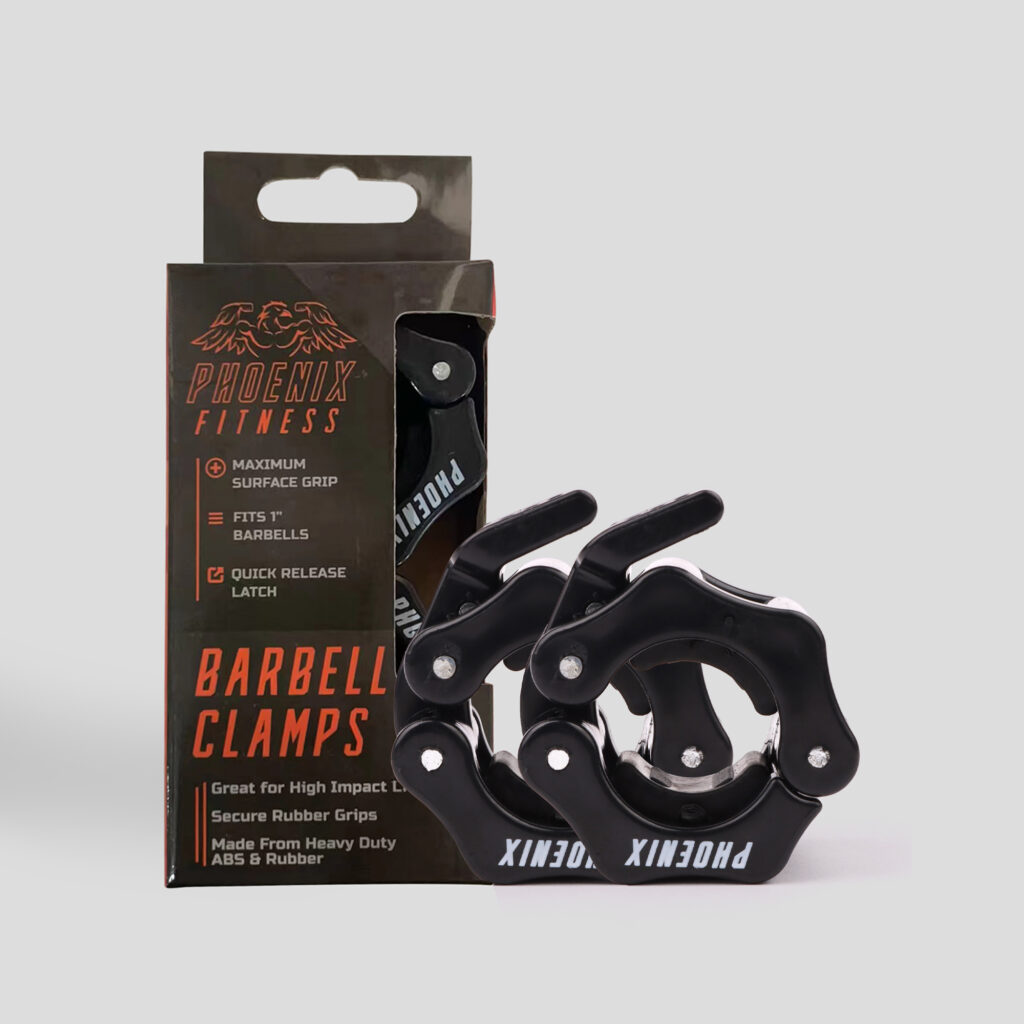 Phoenix Fitness, Quick Release & Durable Standard Barbell Collars (pair ...
