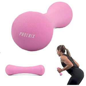 Lead Image of the Pink Phoenix Fitness Ergonomically Bone Designed Cast Iron and Neoprene Finish Pink Dumbbell