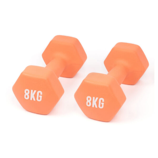 Orange Neoprene Dumbbells