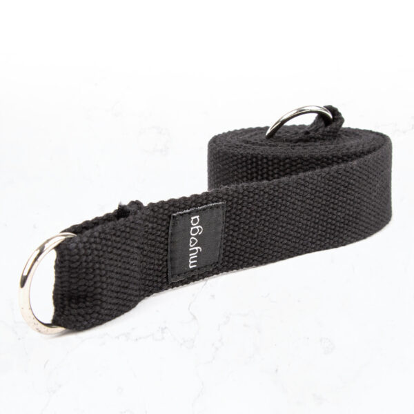 2 in 1 Black Yoga Strap
