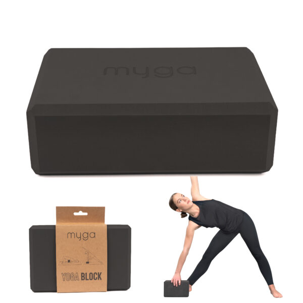 Lightweight Black Yoga Block