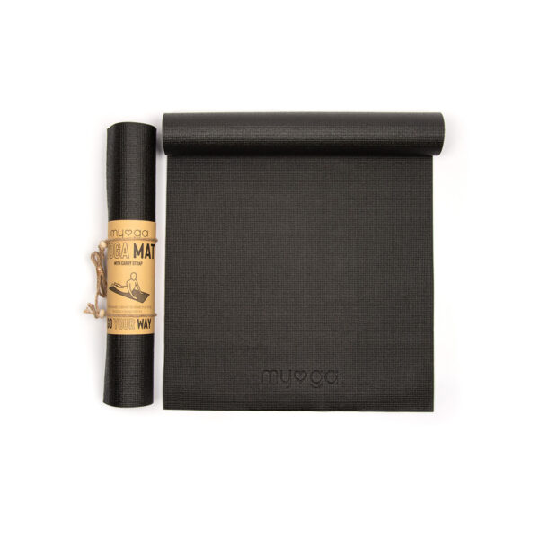 Black yoga mat