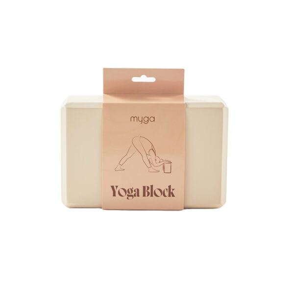 Sand yoga block EVA foam prop for stretching front view