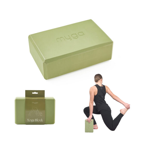 Moss Green Yoga Block Lead image