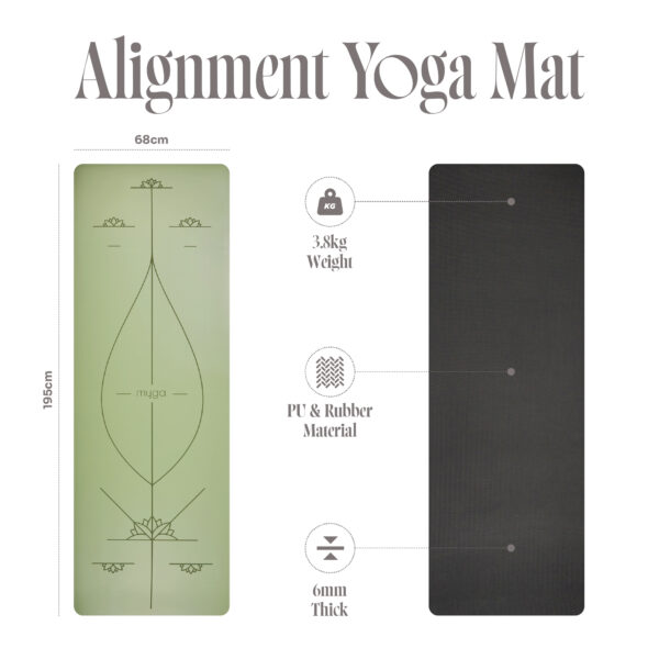 Moss Green Alignment mat size and key features