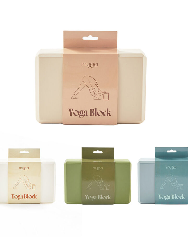 Lightweight Yoga mats. Sand as the large Yoga Block. Then Left is Cream Yoga Block. Moss Green Central Yoga Block. Teal Green on the Right