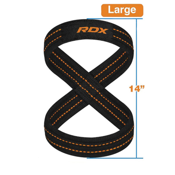 Large RDX Figure 8 Straps with Orange Stitching 14"
