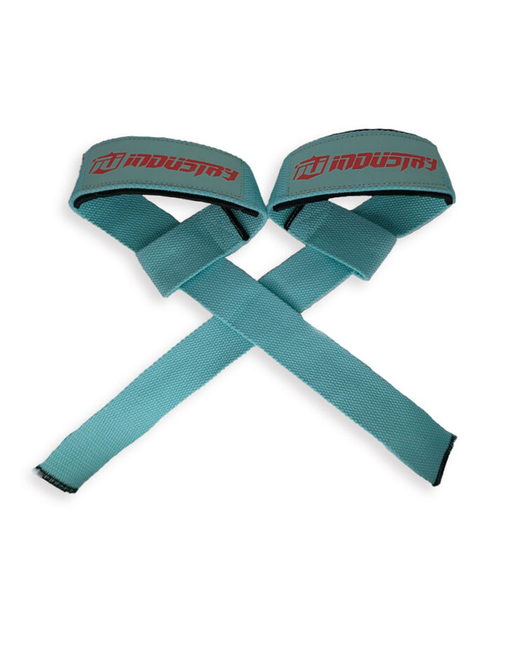 Teal-Deadlift Straps at Buds Fitness