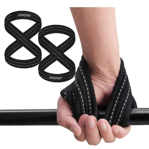 Pink figure of 8 straps with Black Stitching