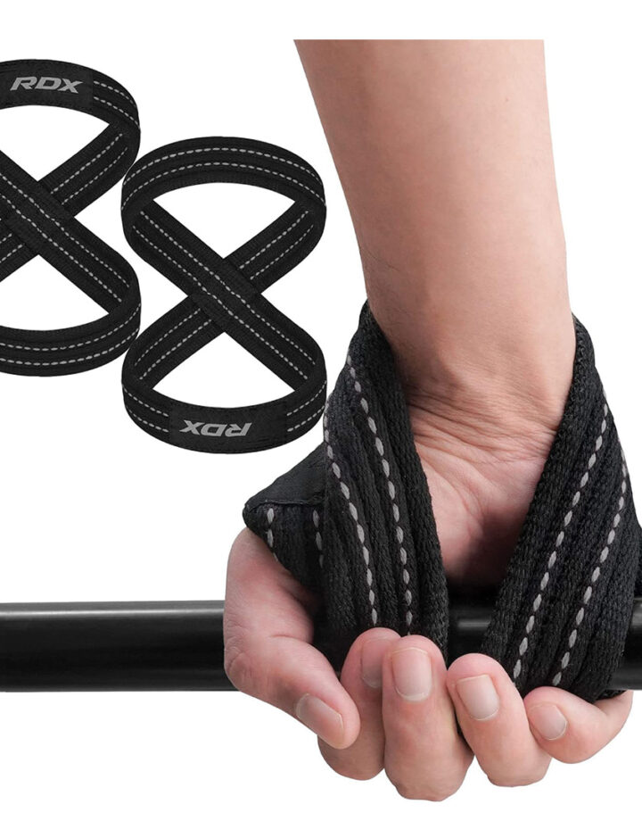 Pink figure of 8 straps with Black Stitching