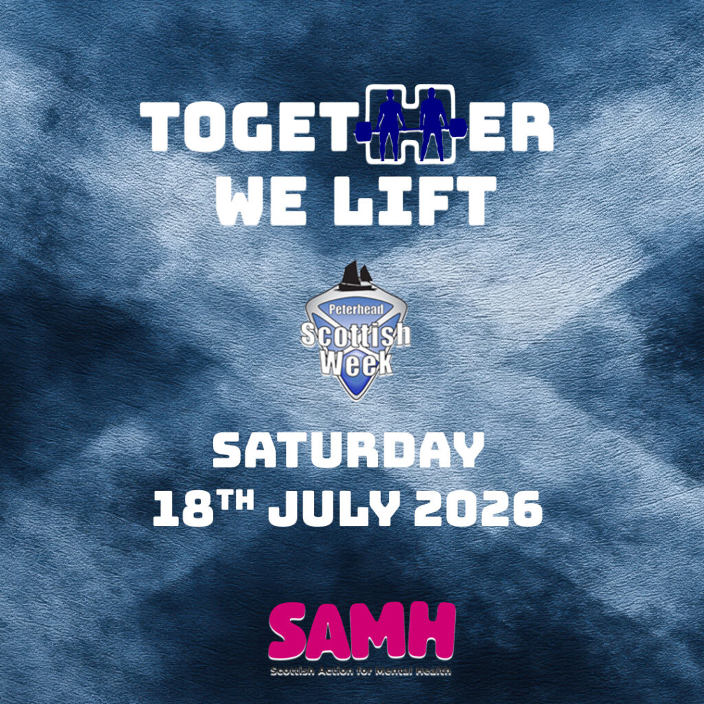 Nicola Buchan supporting Peterhead Scottish Week by bringing Together We Lift to town!