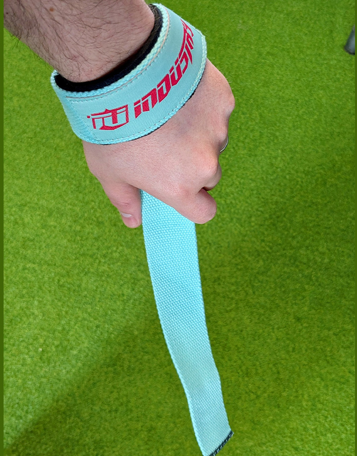 Teal Deadlift Staps inside Buds Fitness, fitness studio