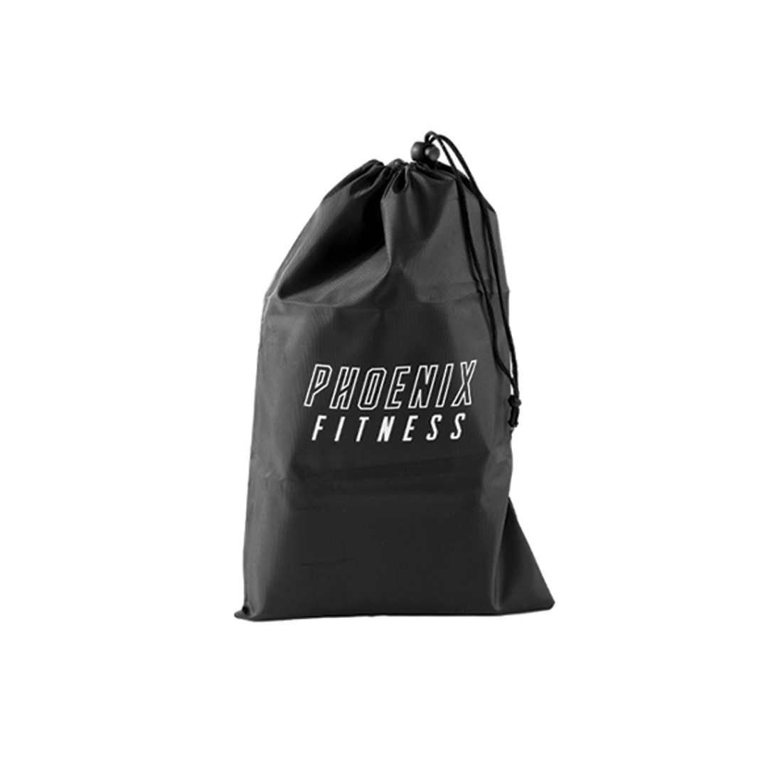 Drawstring Bag included for resistance band set of five.