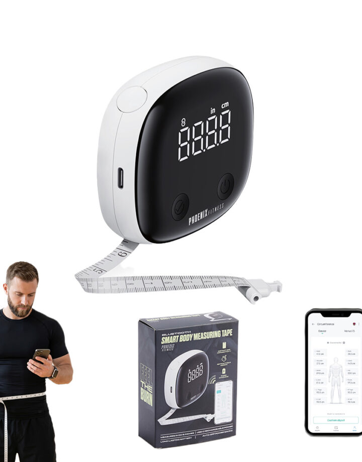 Smart body measuring tape with Fitdays+ app for body measurement tracking