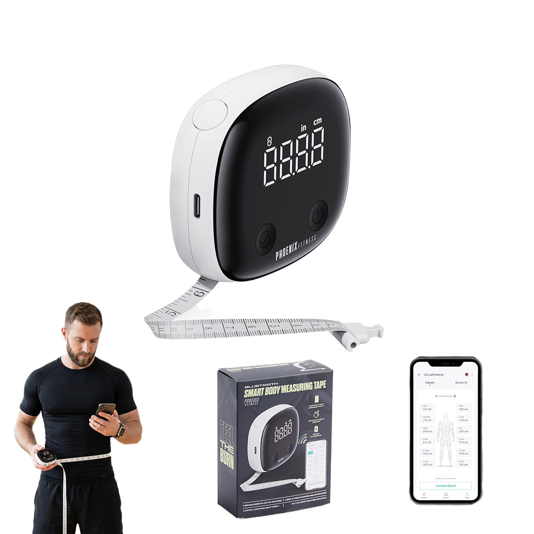Smart body measuring tape with Fitdays+ app for body measurement tracking