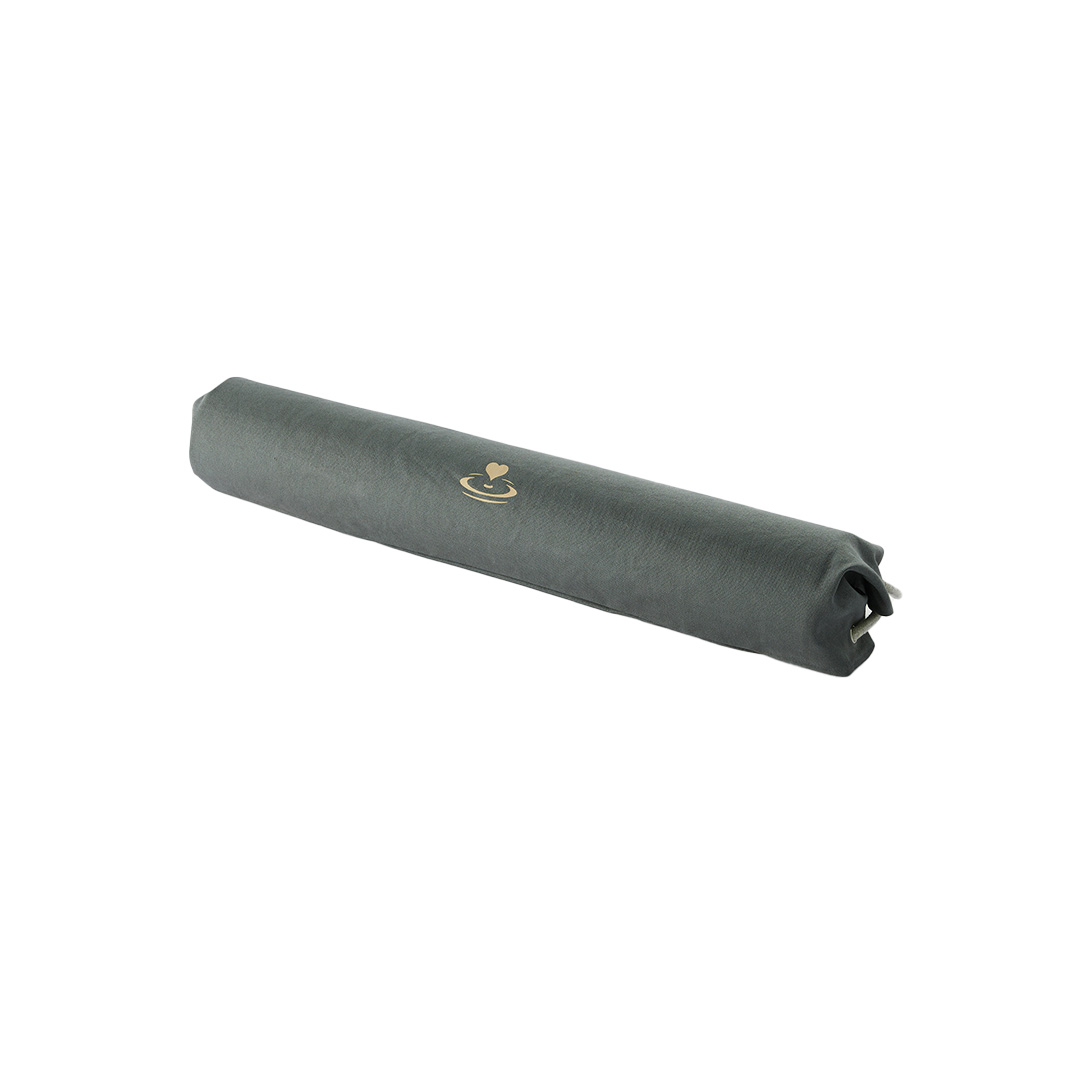 Cotton yoga mat carry bag in sage grey